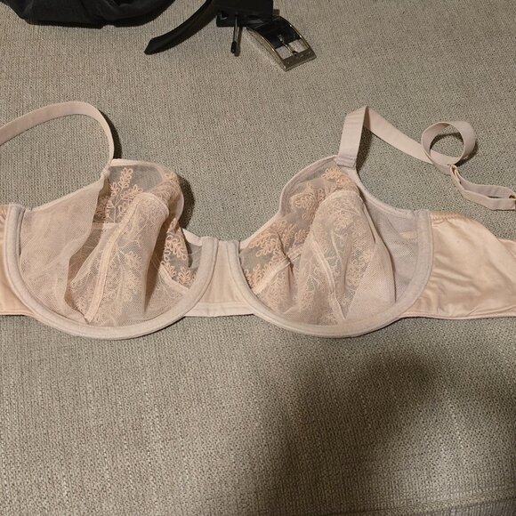 Natori Womens Frame Full Fit Unlined Underwire 34DDD Beige - Picture 3 of 4